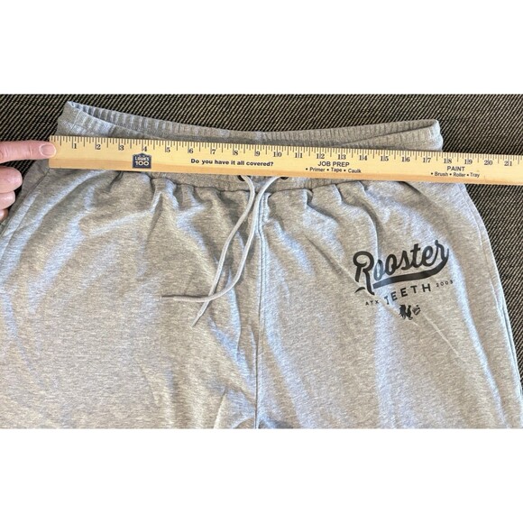 Rooster Teeth Sweatpants Mens Heather Gray RT Logo RARE ATX 2003 - Picture 3 of 7